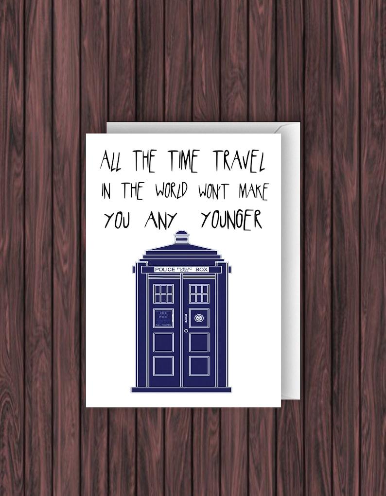 Doctor Who Birthday Card. Funny Birthday Card. Geek Birthday | Etsy