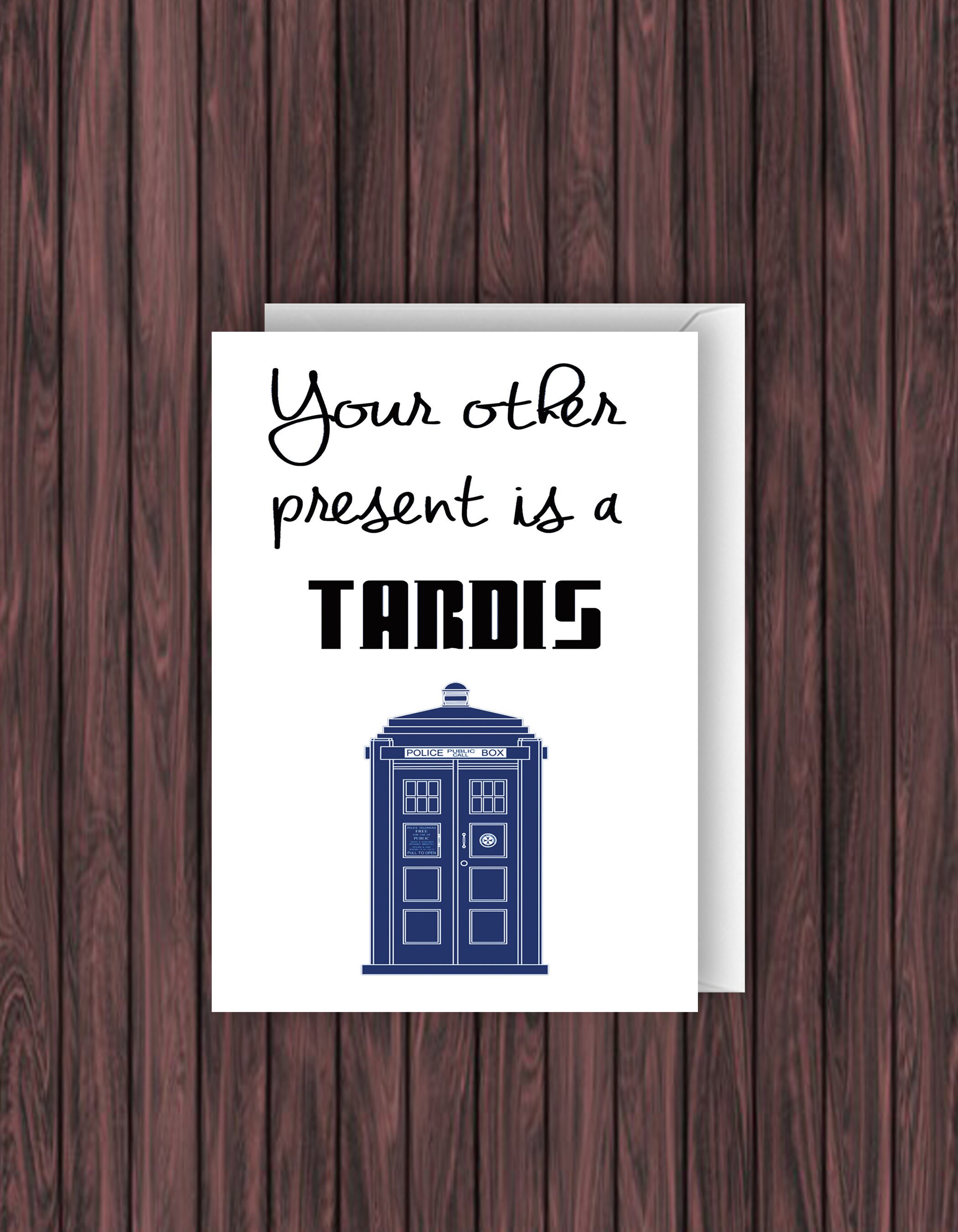 Doctor Who Birthday Card. Funny Birthday Card. Geek Birthday | Etsy