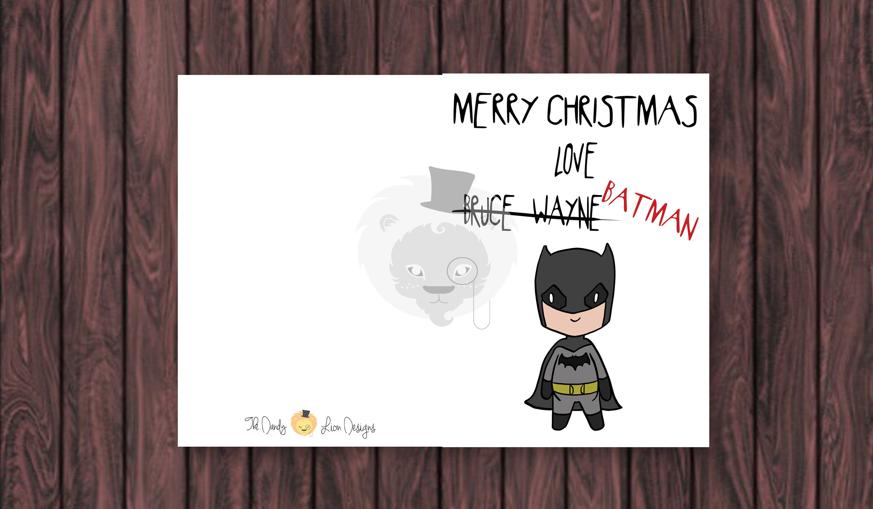 Batman Christmas Card 