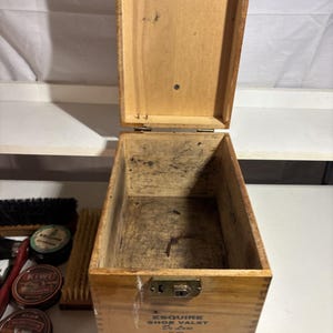 Shoe Shine Valet Box - Etsy display picture 2
