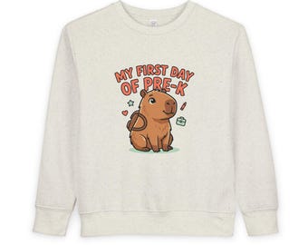 Min första dag i förskolan Capybara-tröja för småbarn | Tillbaka till skolan