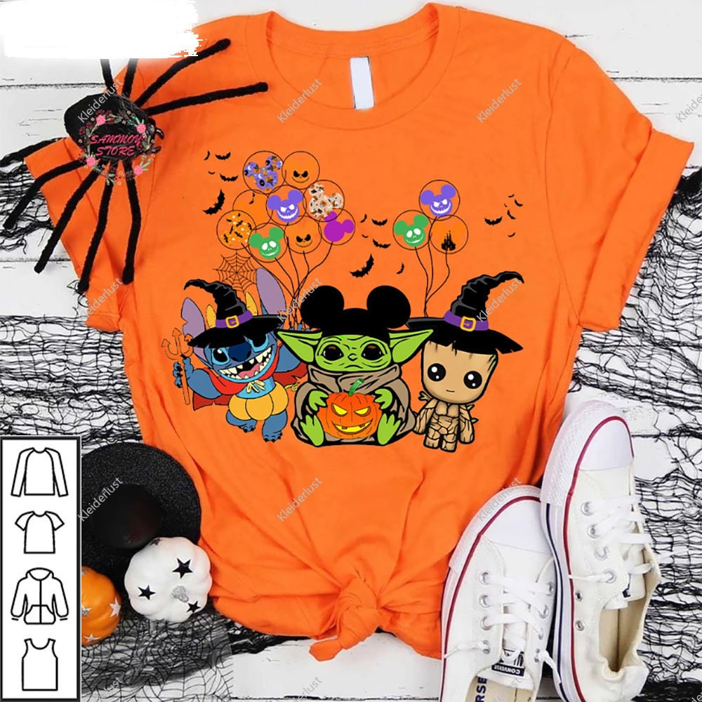 Discover Camiseta Alien Baby Yoda Boo Halloween Lindo Divertido para Hombre Mujer