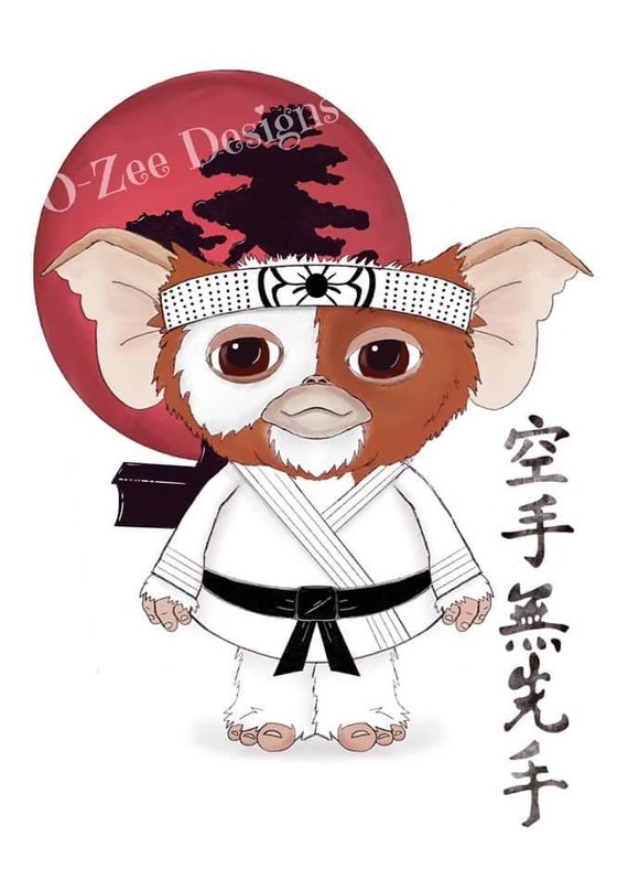 Gizmo Gremlins Karate Kid 89s Movie Film Art Print - Etsy UK Gizmo Gremlins Karate Kid 89s Movie Film Art Print - Etsy UK