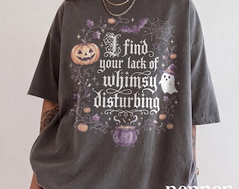 Halloween-Shirt „Lack Of Whimsy“, Gothic-Kürbis-T-Shirt, Hexenkessel-Sweatshirt, Comfort Colors® Geschenkidee für die Gruselsaison