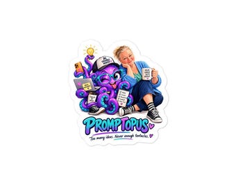 Custom Mascot Stickers, Cartoon of You With Your Own Mascot, Personalized Selfie Sticker, Funny Personality Gift for Her or Him