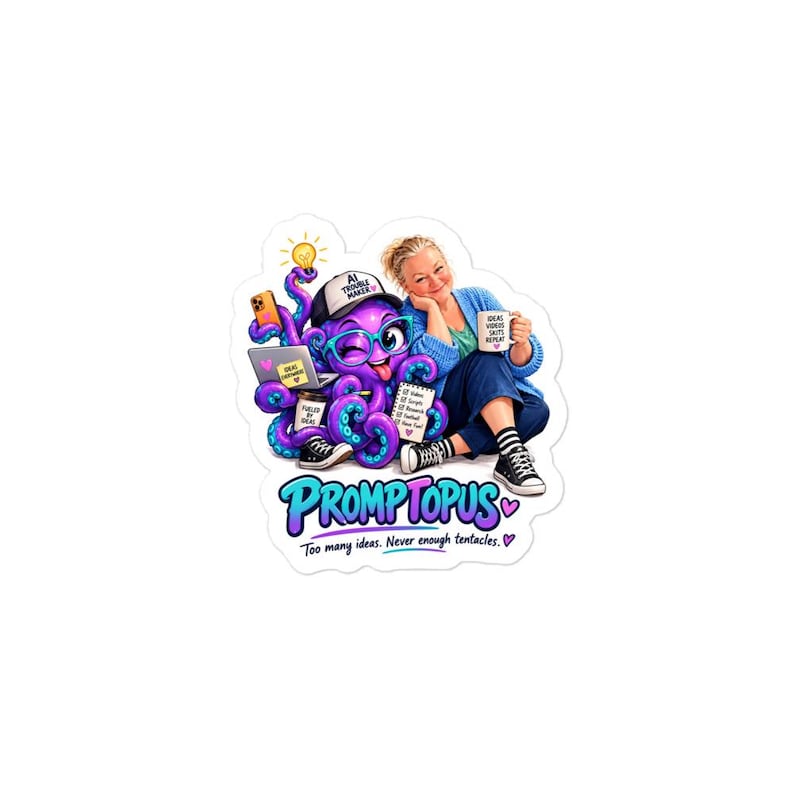 Custom Mascot Stickers, Cartoon of You With Your Own Mascot, Personalized Selfie Sticker, Funny Personality Gift for Her or Him