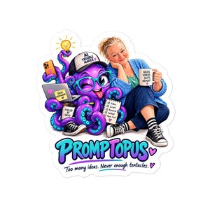 Custom Mascot Stickers, Cartoon of You With Your Own Mascot, Personalized Selfie Sticker, Funny Personality Gift for Her or Him