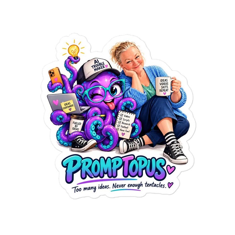 Custom Mascot Stickers, Cartoon of You With Your Own Mascot, Personalized Selfie Sticker, Funny Personality Gift for Her or Him