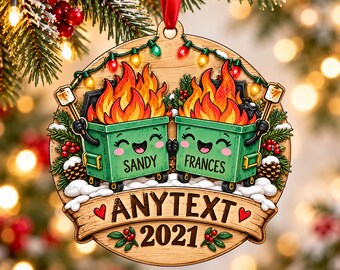 Personlig gravyr för brandbekämpningsteamet med namn och år, rolig julklapp till kollega, minnessak för kaos på kontoret