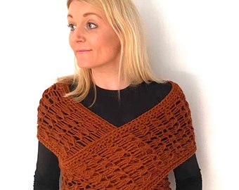 Knit Cross Body Wrap - Etsy