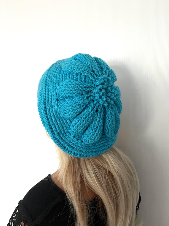 Handmade Crochet Leaf Beret PATTERN • Beginner-friendly Pink & Red Strawberry, Blueberry  main image 4