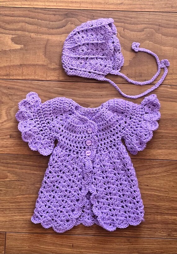 Newborn Crochet Knitted Outfit,baby Going Home Outfit, Baby Bonnet