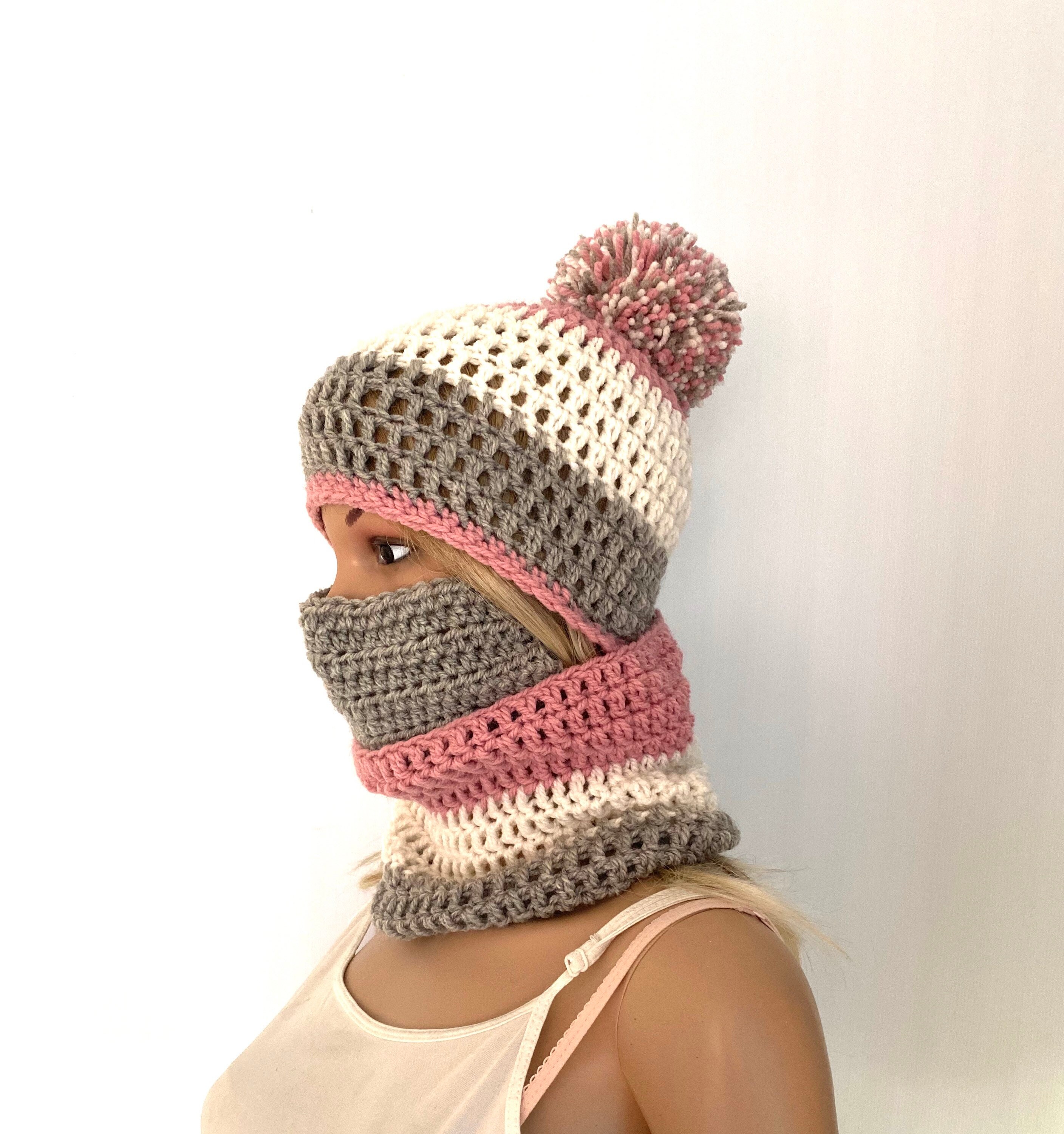 face scarf with cap