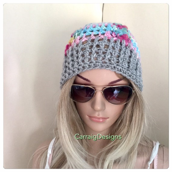 キャップ CROCHET KNIT BEANIE COLORED PASTEL Pastel Classic Beanie Hat Lace Womens Hand Crochet Knit