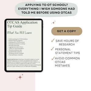 OT School Application Guide | OTCAS Step-by-Step Guide | Occupational Therapy