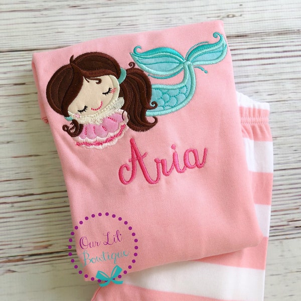 Mermaid Applique Etsy