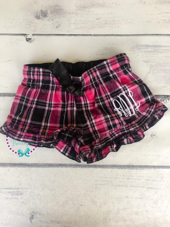 Personalized Plaid Monogrammed Boxers - Bridal Party- Wedding Day Boxers - Bridal Party Boxers - Monogrammed Shorts - Ruffle Il_570xn