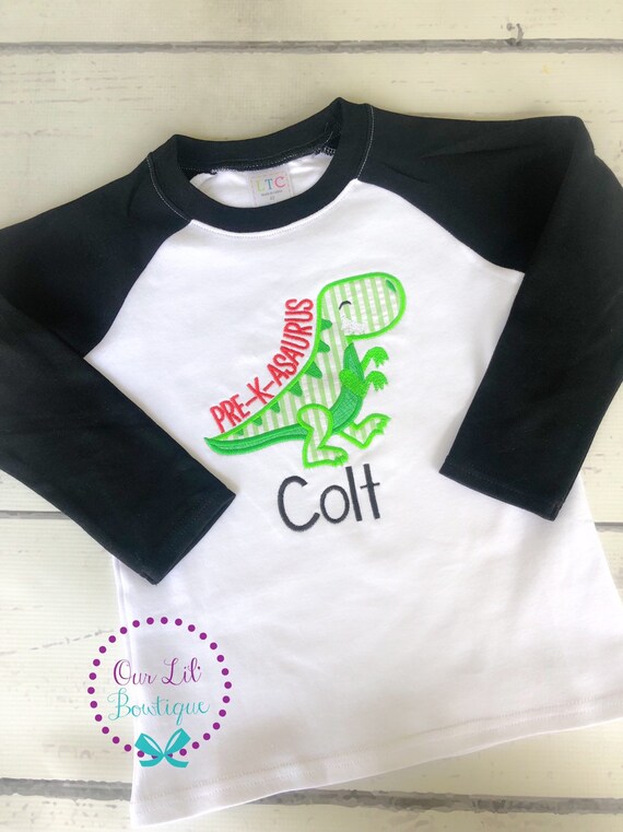 School Dinosaur Shirt - Girl Dinosaur Shirt - Boy Dinosaur Shirt - School Shirt - Preschool Shirt - Pre-K Asaurus Shirt - Kindergarten Shirt Il_570xn