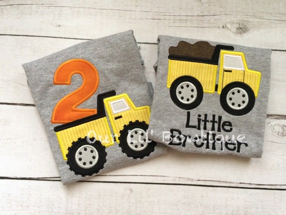 Dumptruck Birthday Shirt - Dump Truck Shirt - Construction Birthday - Personalized Birthday Shirt - Boy Birthday Shirt - Truck Shirt Il_570xn