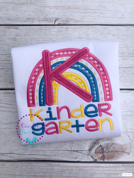 Kids School Shirt - Preschool Shirt - 1st Grade Shirt - 2nd Grade Shirt - Kindergarten Shirt - Back to School Shirt - Rainbow School Shirt Il_570xn