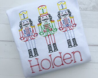 Personalized Christmas Shirt - Nutcracker Shirt - Personalized Christmas Shirt - Boys Christmas Shirt - Nutcracker Trio