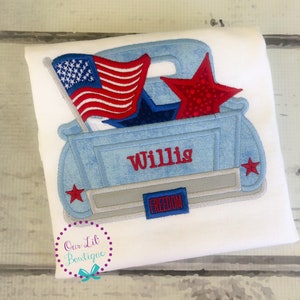 Truck American Flag 4th Of July Driver Trucker Patriotic Men Hawaiians