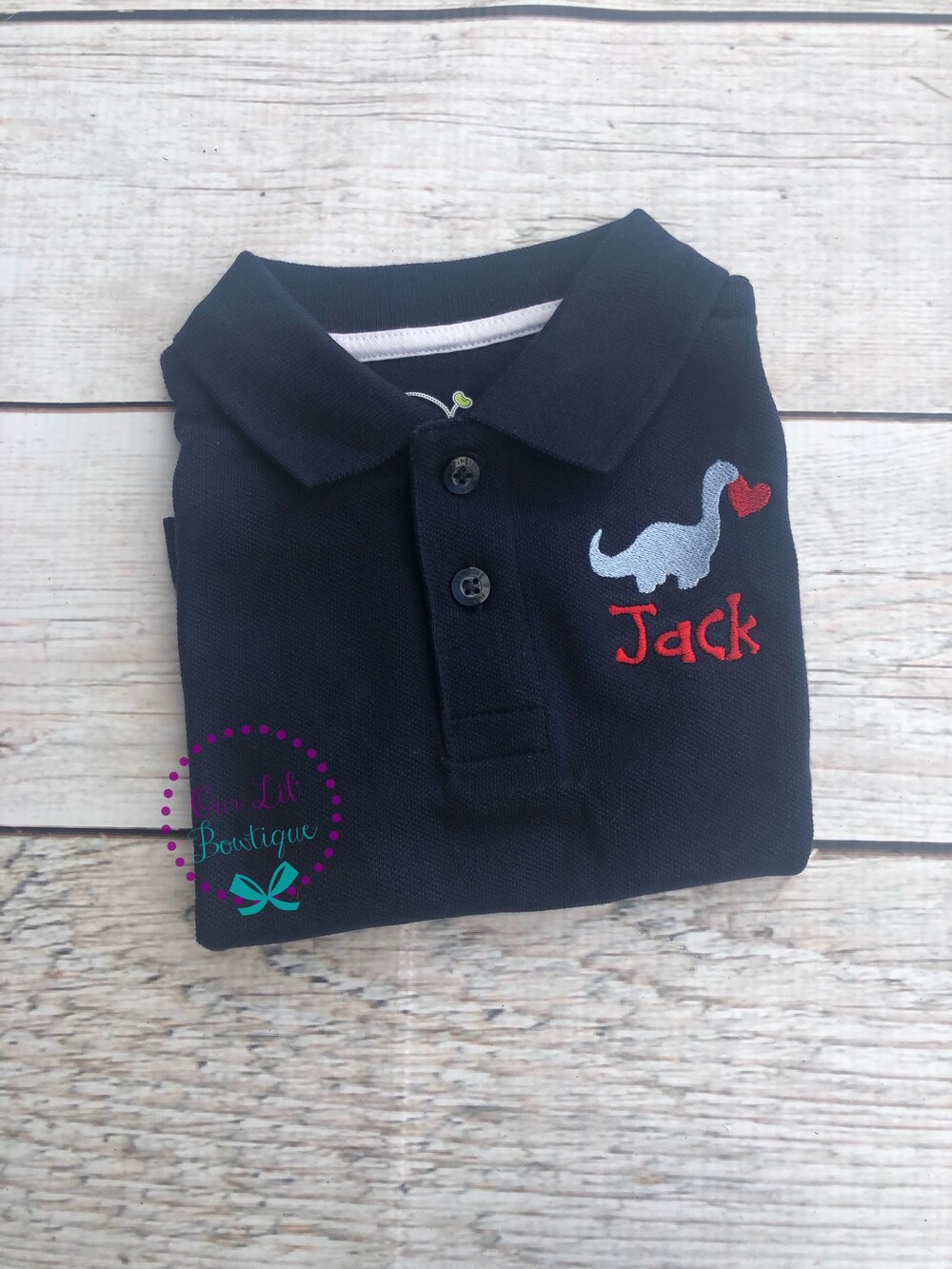 Valentine'S Day Polo - Heart Polo - Valentine Polo - Valentine Monogram - Monogram - Boys Shirt Monogram - Valentine Dinosaur - Monogrammed Amitytees