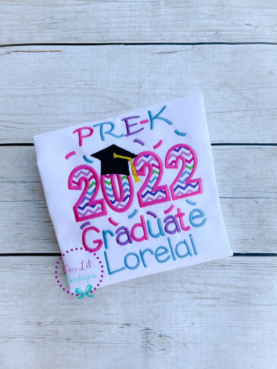 Graduation Shirt - Pre-K Graduation Shirt - Preschool Grad - Grad Shirt -Personalized Grad Shirt - Kindergarten Graduation - 2021 Grad - VPK Il_570xn