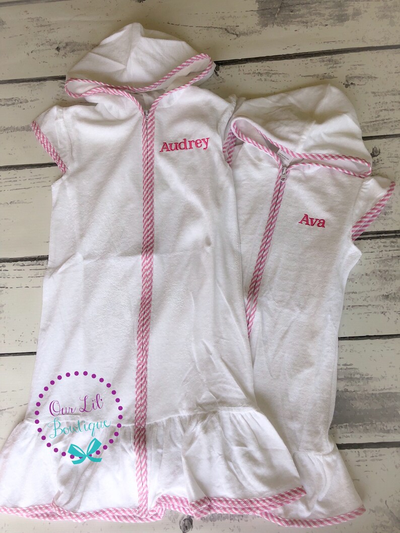 Personalized Toddler or Girl Bathing Suit Cover up Bathing Etsy