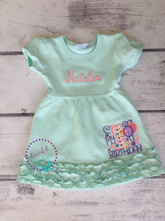 Girls Birthday Dress - Birthday Shirt - Personalized Birthday - My 1st Birthday - My 2nd Birthday Shirt - Birthday Balloons - Balloon Shirt Il_570xn