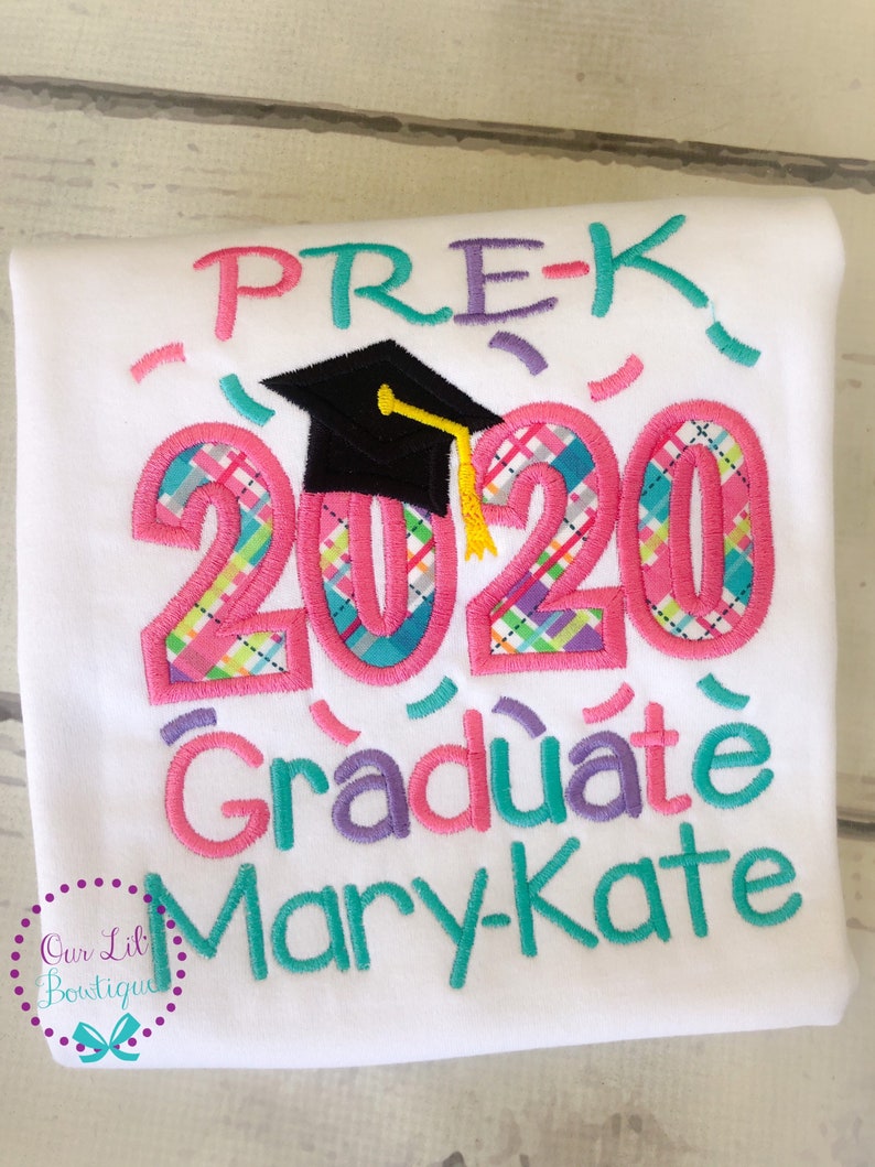 Graduation Shirt Pre-K Graduation Shirt Preschool Grad Grad Shirt Personalized Grad Shirt Kindergarten Graduation 2024 Grad VPK image 9