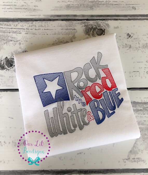 Red White Blue Shirt - 4th of July Shirt - Kids 4th of July Shirt - Patriotic Shirt - Flag Shirt - Vintage Stitch - Memorial Day - Flags Il_570xn