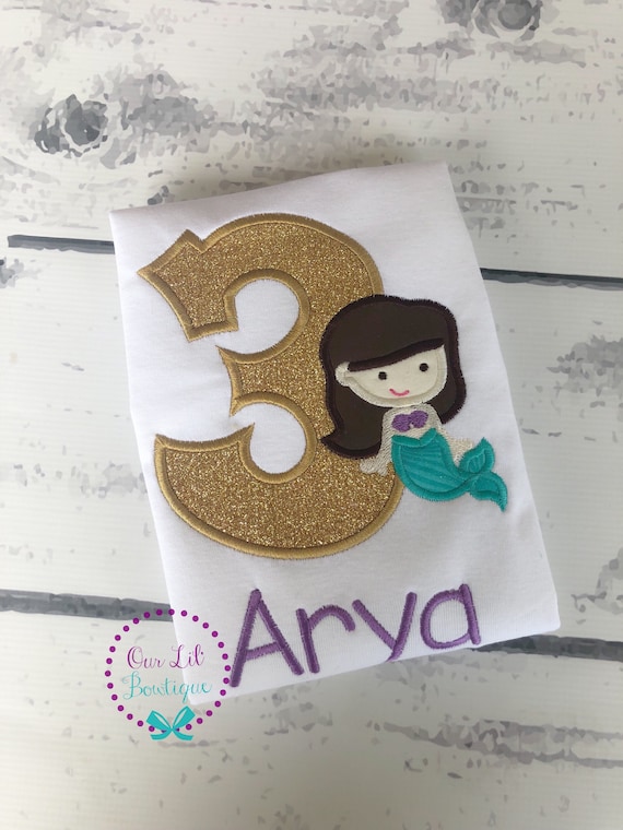 Mermaid Birthday Shirt - Under the Sea Birthday - Mermaid Party Il_570xn