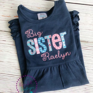 Big Sister Dress - Baby Announcement - Big Sister - Little Sister - Sibling Shirts - Pregnancy Announcement - Sister Shirt - Sister Dress