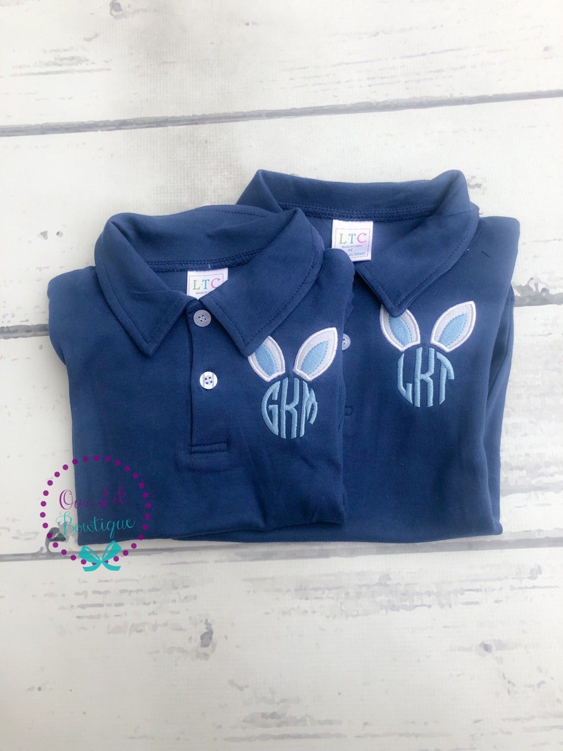 Easter Polo bunny Polo Easter Bunny Polo Bunny Monogram Etsy