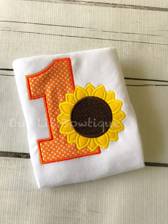 Sunflower Birthday - My 1st Birthday Shirt - Fall Birthday Shirt - Personalized Sunflower Shirt - Babies 1st Birthday -Birthday Shirt Il_570xn