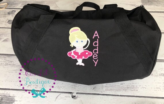 monogrammed ballet bag
