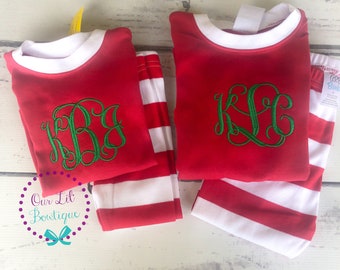 PRE-ORDER Christmas Pajamas - Christmas PJs- Pajamas- Personalized Christmas PJs - Monogrammed Christmas Pajamas -Matching Christmas Pajamas