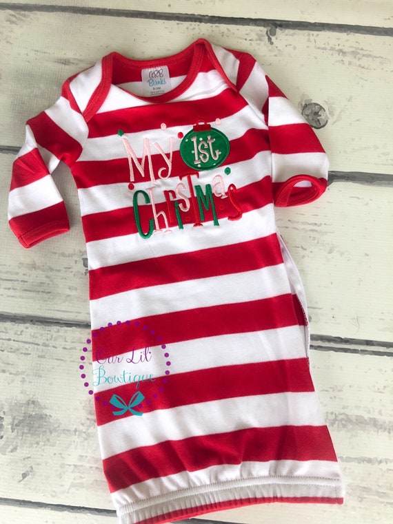 baby christmas gown