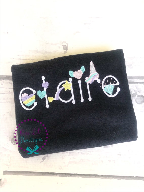 Unicorn Shirt - Name Shirt - Unicorn Birthday - Girls Unicorn Shirt - Magical Name Shirt - Personalized Unicorn Shirt Il_570xn