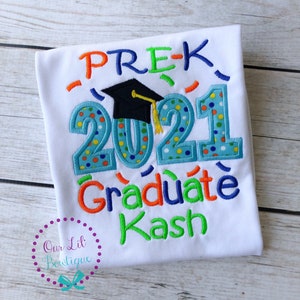 Graduation Shirt Pre-K Graduation Shirt Preschool Grad Grad Shirt Personalized Grad Shirt Kindergarten Graduation 2024 Grad VPK image 3