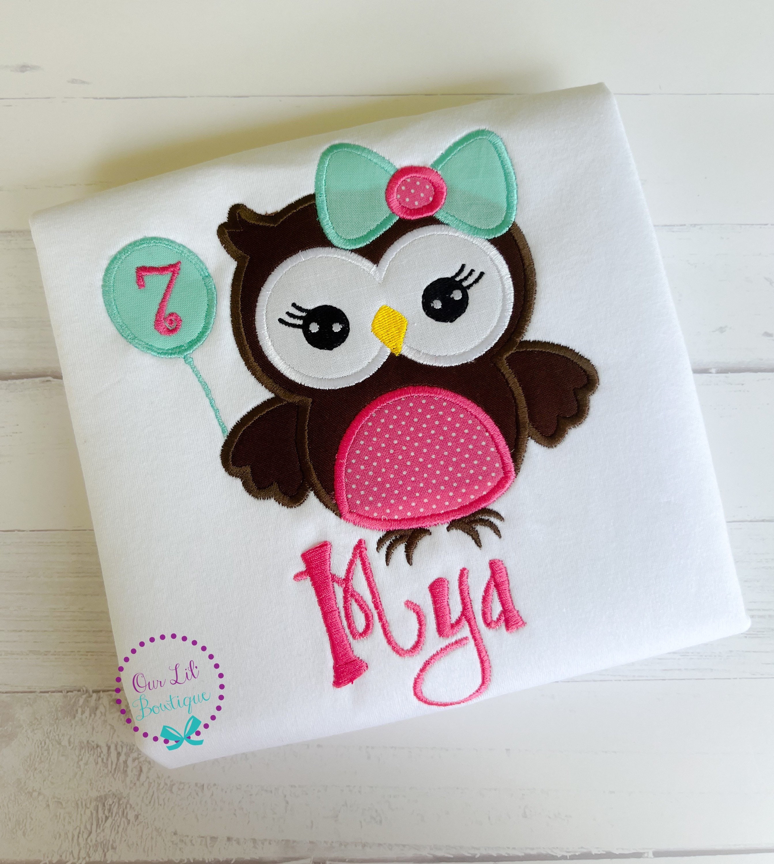 Owl Birthday Shirt- Personalized Birthday Shirt - Personalized Owl - Girl - Boy - Toddler - Baby - B