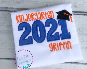 Graduation Shirt - Pre-K Graduation Shirt - Girl - Toddler - Infant - Baby - Personalized T- Shirt or Bodysuit - Kindergarten Graduation