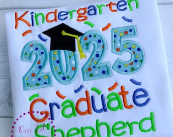 Graduation Shirt - Pre-K Graduation Shirt - Preschool Grad - Grad Shirt -Personalized Grad Shirt - Kindergarten Graduation - 2026 Grad - VPK