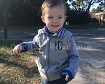 Personalized Kids Vest - Personalized Vest - Monogrammed Vest - Boys Monogram Vest - Gingham