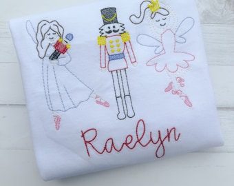 Personalized Christmas Shirt - Nutcracker Trio - Nutcracker Shirt - Personalized Christmas Shirt - Girls Christmas Shirt