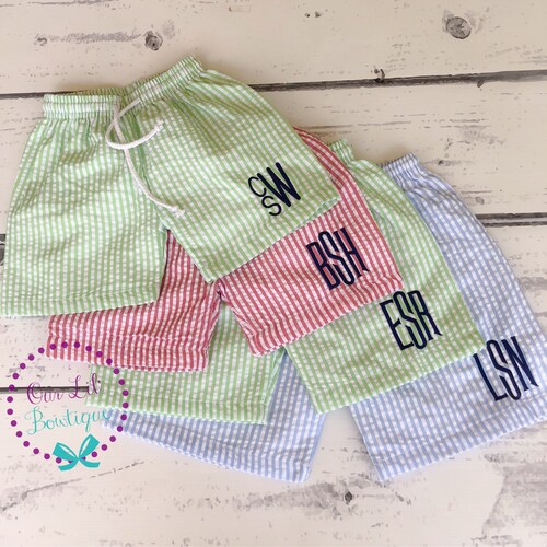 Boys Swimsuit Monogrammed Swimsuit Girls Bathing Suit - Etsy