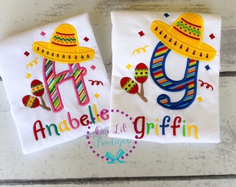 Cinco De Mayo Shirt - Personalized Cinco De Mayo Shirt - Sombrero Shirt - Cinco De Mayo Letter Shirt - Birthday Shirt - Personalized Shirt