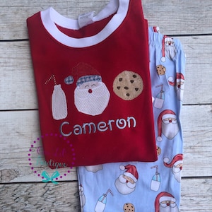 PRE-ORDER - Cookies & Milk Pajamas - Christmas PJs- Pajamas- Personalized Christmas PJs - Christmas Cookies - Matching Christmas Pajamas
