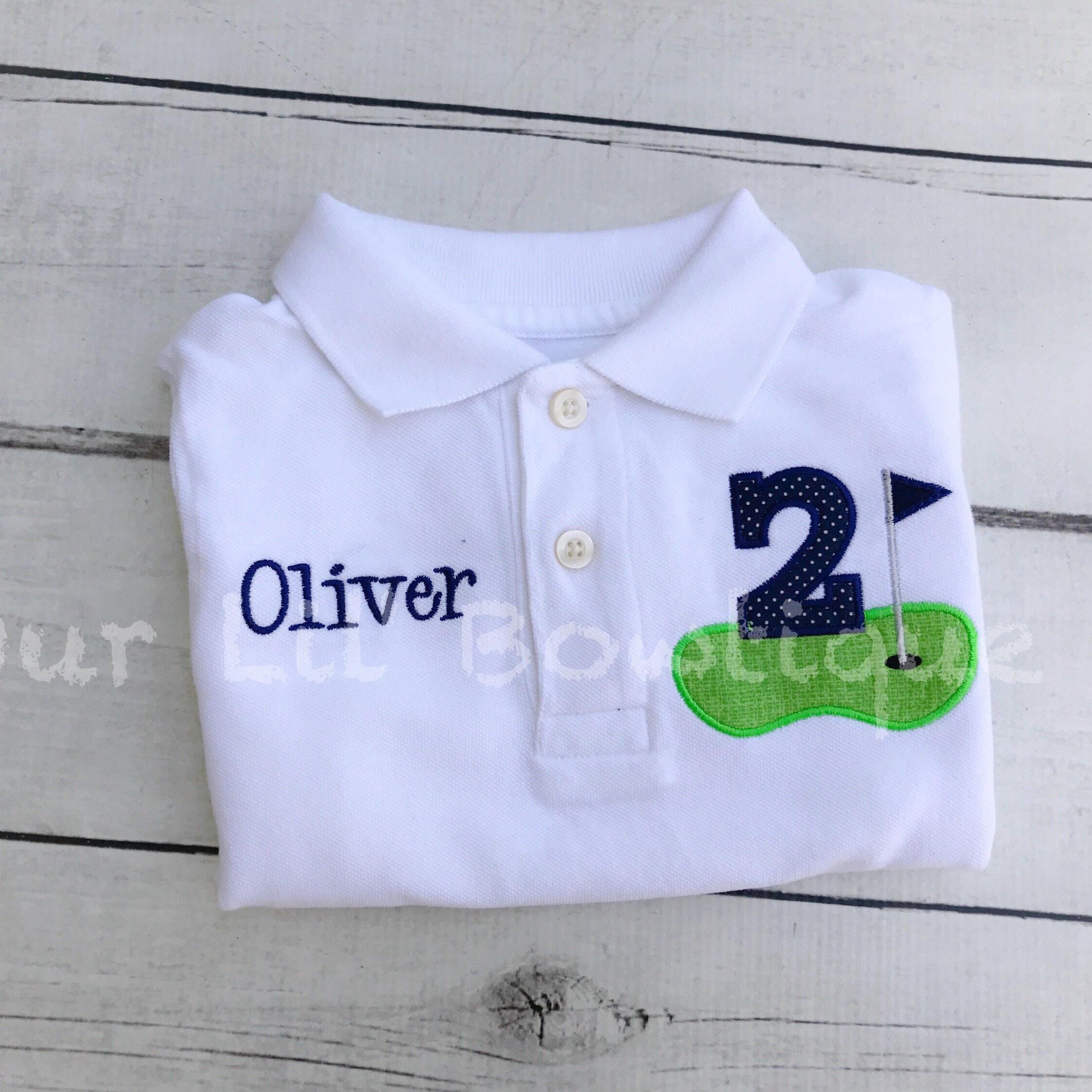 Golf Polo Birthday Shirt - Boys Birthday Shirt - Hole In One Birthday - Personalized Birthday Shirt - Golfing Birthday Shirt - Golf Shirt
